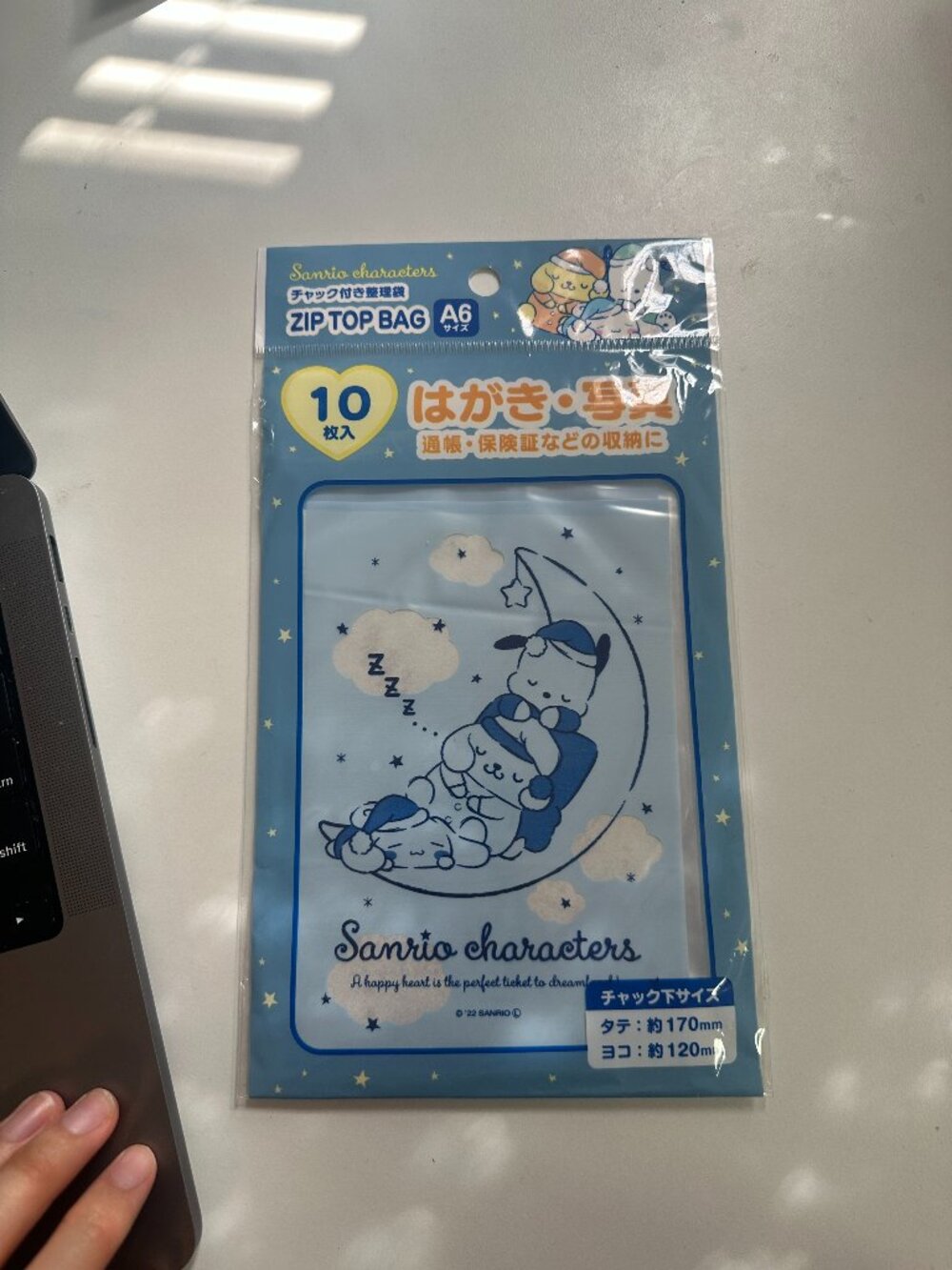 NEW Sanrio Characters Blue Ziploc Bag